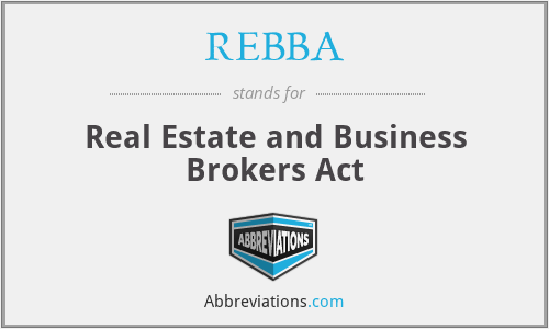 REBBA - Real Estate and Business Brokers Act