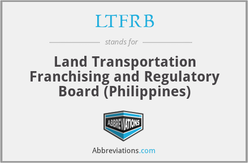 LTFRB - Land Transportation Franchising and Regulatory Board (Philippines)