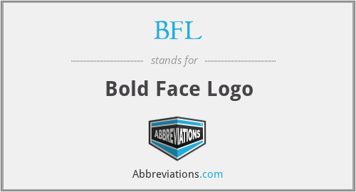 BFL - Bold Face Logo