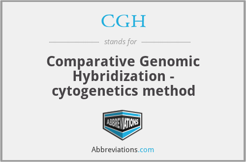 CGH - Comparative Genomic Hybridization - cytogenetics method