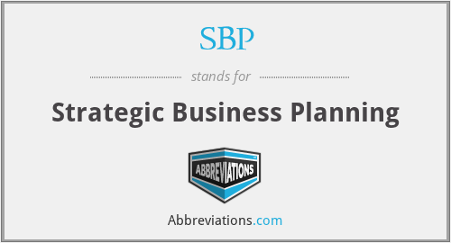 SBP - Strategic Business Planning