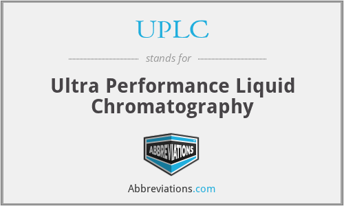 UPLC - Ultra Performance Liquid Chromatography
