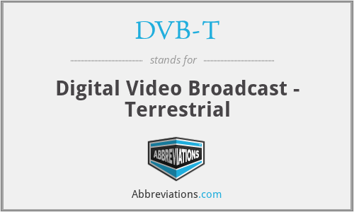 DVB-T - Digital Video Broadcast - Terrestrial