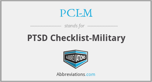 PCL-M - PTSD Checklist-Military