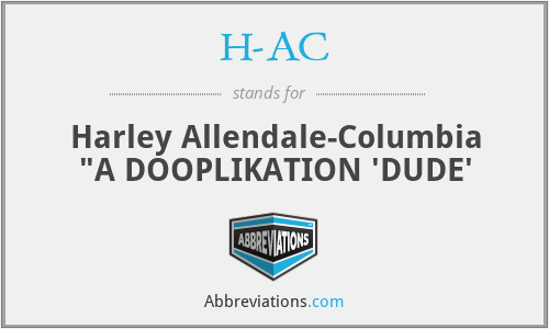 H-AC - Harley Allendale-Columbia 