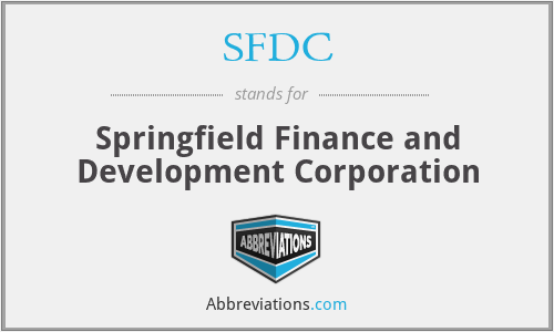 SFDC - Springfield Finance and Development Corporation