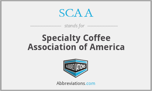 SCAA - Specialty Coffee Association of America