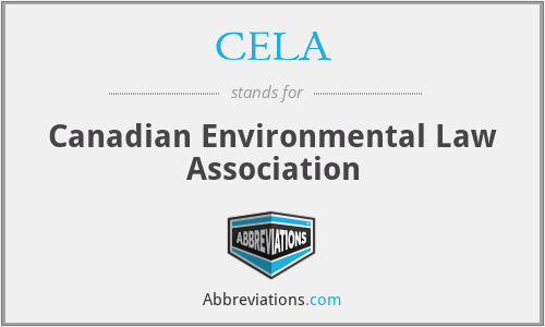 CELA - Canadian Environmental Law Association