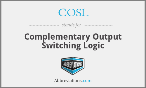 COSL - Complementary Output Switching Logic
