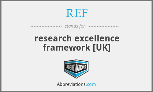 REF - research excellence framework [UK]