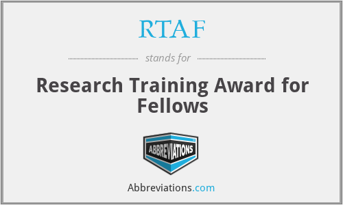 RTAF - Research Training Award for Fellows