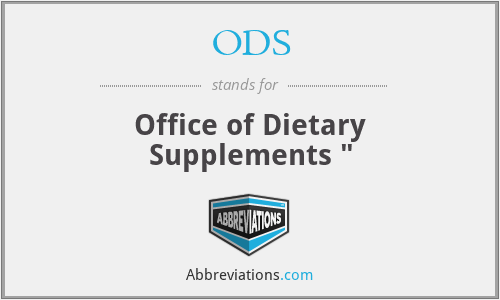 ODS - Office of Dietary Supplements 