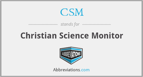 CSM - Christian Science Monitor