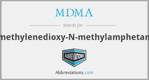 MDMA - 3,4-methylenedioxy-N-methylamphetamine