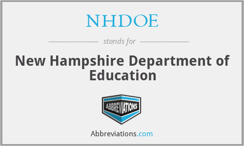 NHDOE - New Hampshire Department of Education