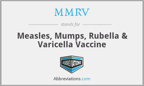 MMRV - Measles, Mumps, Rubella & Varicella Vaccine