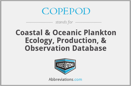 COPEPOD - Coastal & Oceanic Plankton Ecology, Production, & Observation Database