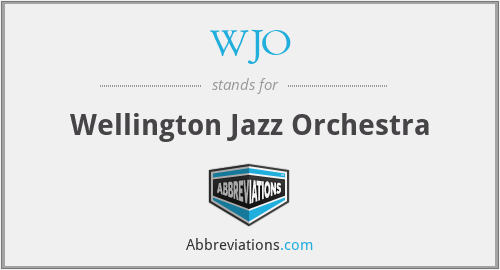 WJO - Wellington Jazz Orchestra