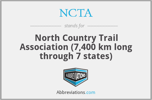 NCTA - North Country Trail Association (7,400 km long through 7 states)