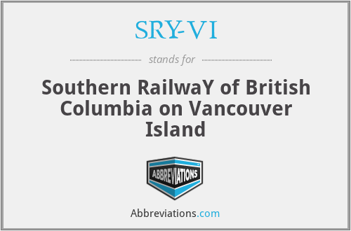 SRY-VI - Southern RailwaY of British Columbia on Vancouver Island