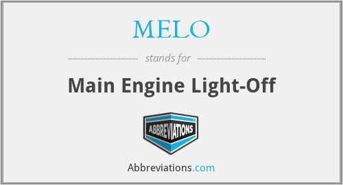 MELO - Main Engine Light-Off
