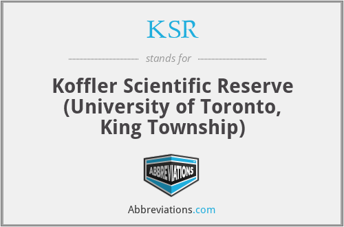 KSR - Koffler Scientific Reserve (University of Toronto, King Township)