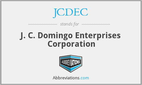 JCDEC - J. C. Domingo Enterprises Corporation