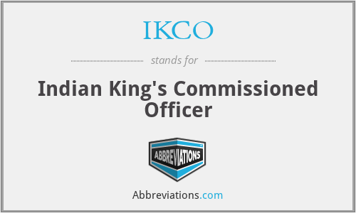 IKCO - Indian King's Commissioned Officer