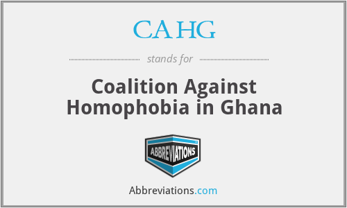 CAHG - Coalition Against Homophobia in Ghana