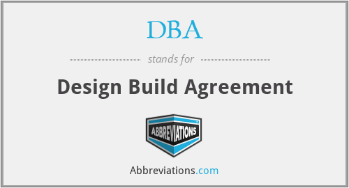 DBA - Design Build Agreement