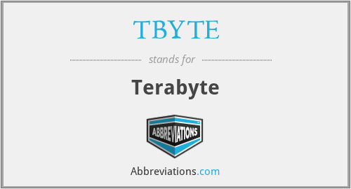 TBYTE - Terabyte