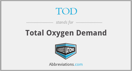 TOD - Total Oxygen Demand