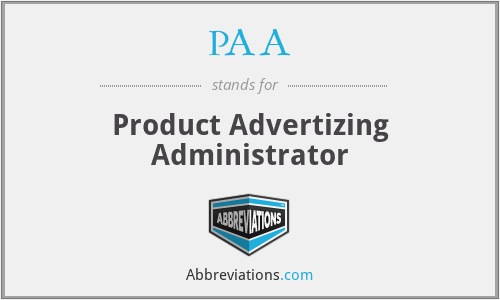 PAA - Product Advertizing Administrator