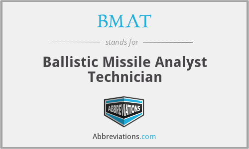 BMAT - Ballistic Missile Analyst Technician