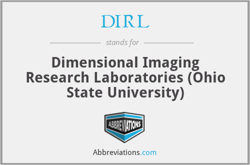 DIRL - Dimensional Imaging Research Laboratories (Ohio State University)