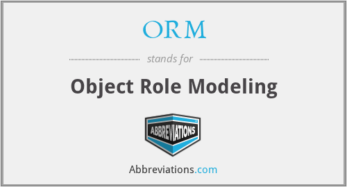ORM - Object Role Modeling