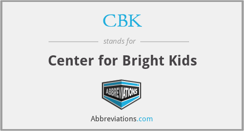 CBK - Center for Bright Kids