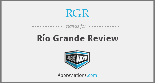 RGR - Río Grande Review
