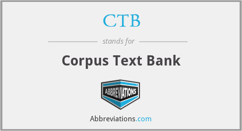 CTB - Corpus Text Bank