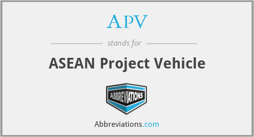 APV - ASEAN Project Vehicle