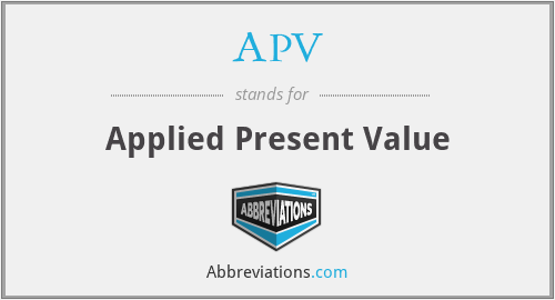 APV - Applied Present Value