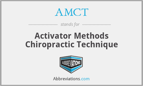 AMCT - Activator Methods Chiropractic Technique