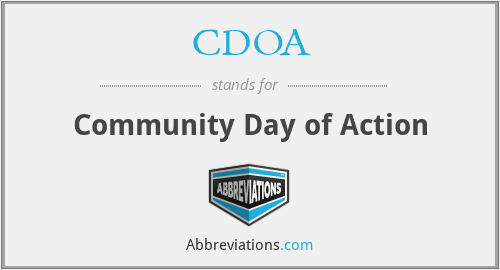 CDOA - Community Day of Action