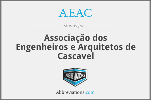 AEAC - Associação dos Engenheiros e Arquitetos de Cascavel