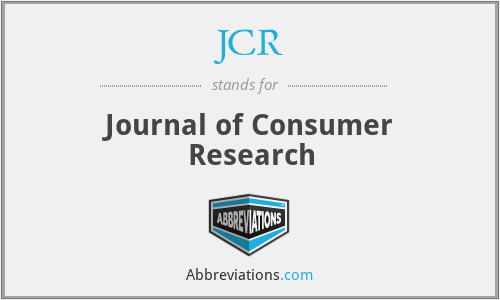 JCR - Journal of Consumer Research