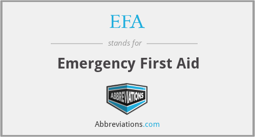 EFA - Emergency First Aid