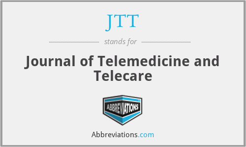 JTT - Journal of Telemedicine and Telecare