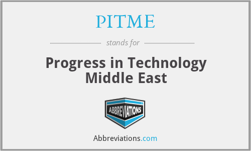 PITME - Progress in Technology Middle East