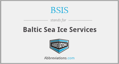 BSIS - Baltic Sea Ice Services