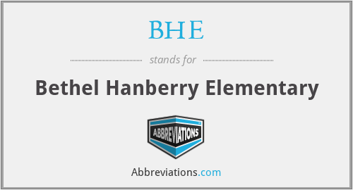 BHE - Bethel Hanberry Elementary